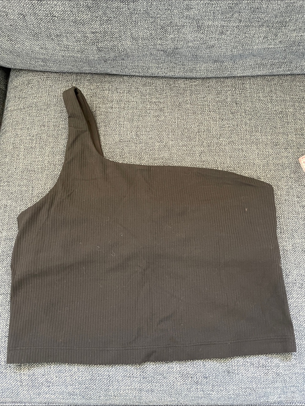Lululemon Athletica Black One-Shoulder Tank Top